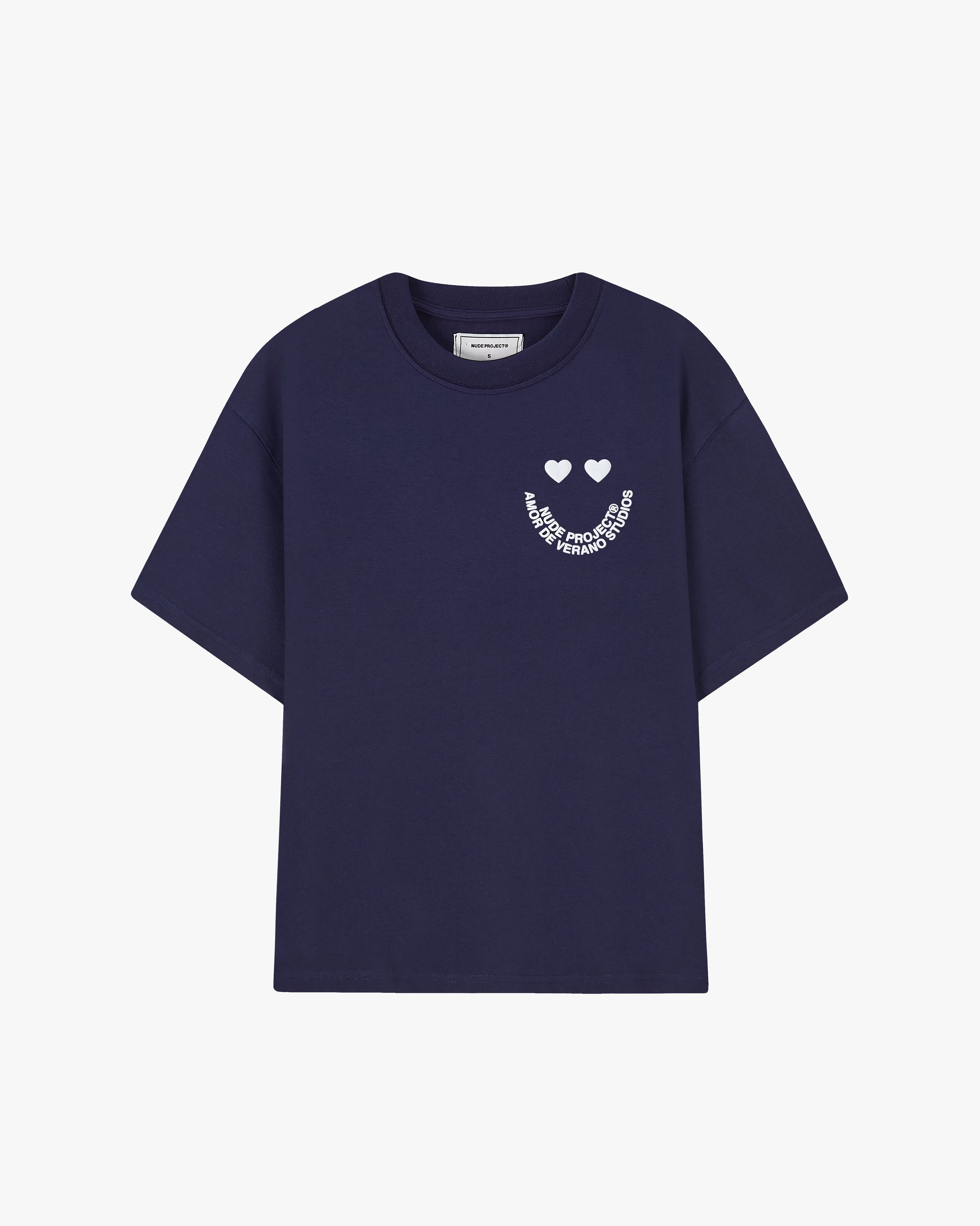Luxurious Happy Tee Navy