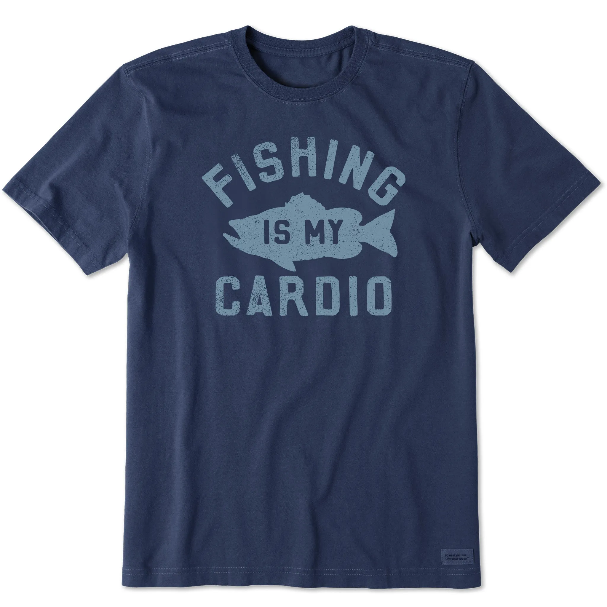 Men's Fishing is My Cardio Short Sleeve Tee Durable Collar Construction