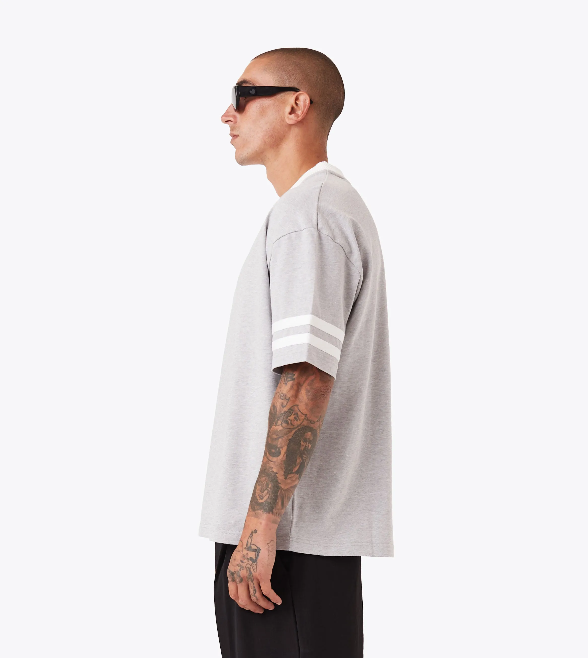 QB Lounge Tee Grey Marle Fun and Comfortable