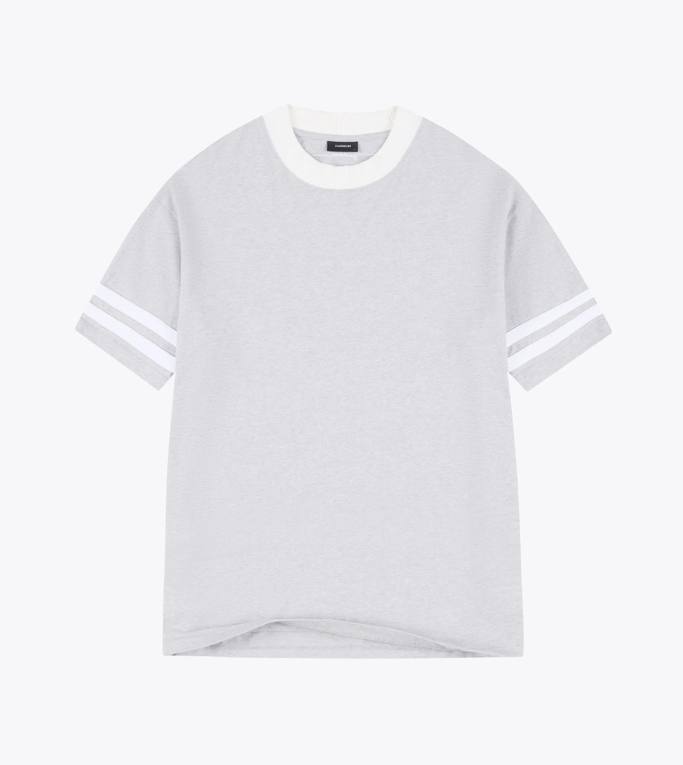 RecycledBlend Daily Style QB Lounge Tee Grey Marle