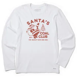 Men's Santa's Coal Club Long Sleeve Crusher Tee Quick Dry Fabric