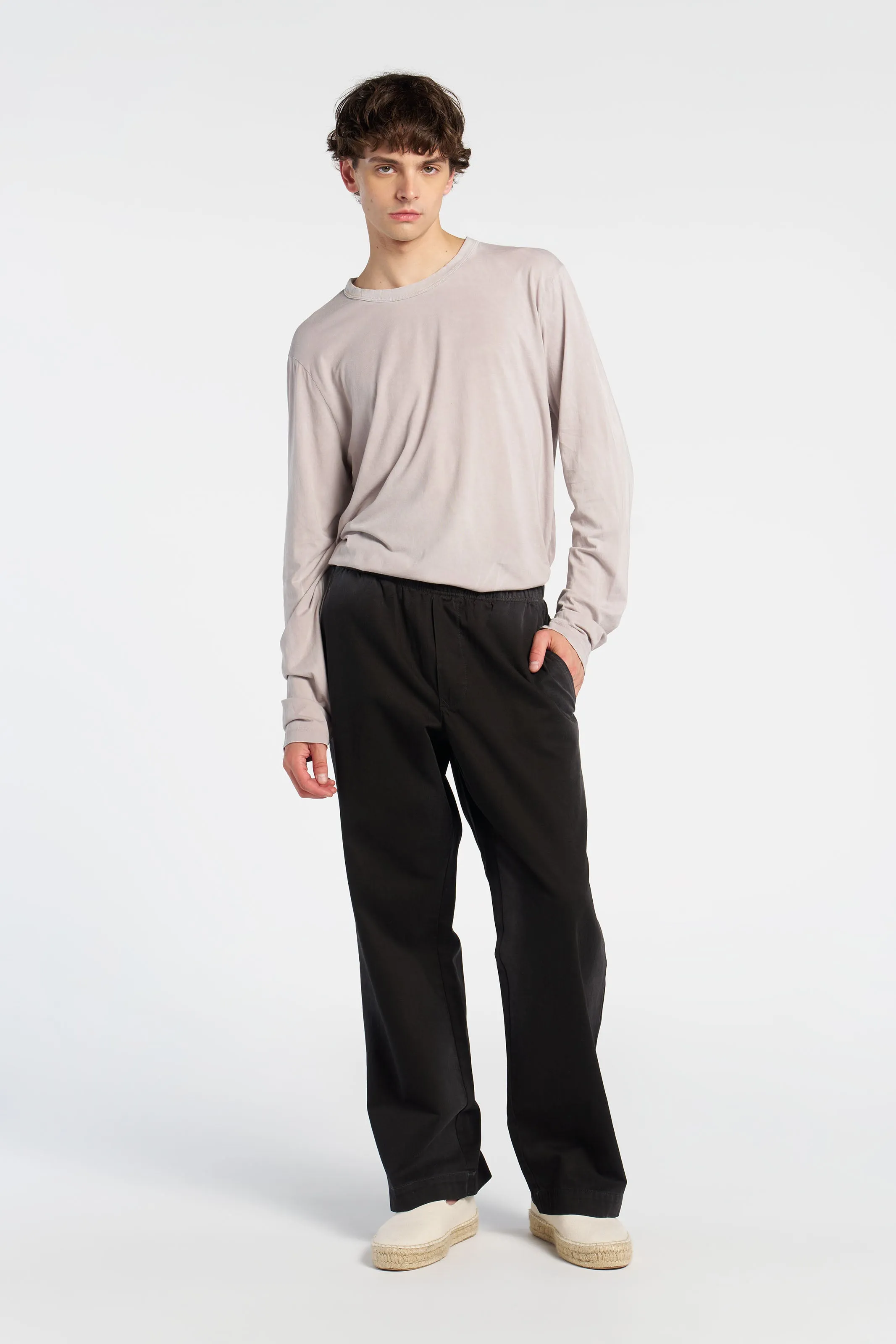 Classic Crew Long Sleeve Shirt Relaxed Torso Fit