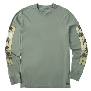 Affordable accessibility Men's Sunset Palm Sleeve Long Sleeve Crusher Tee