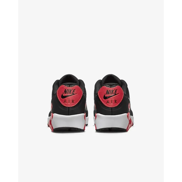 Nike Air Max 90 G Spikeless Golf Shoe - Iron Grey / Black / Red Canvas Daily Essential