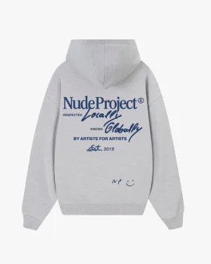 Generic Global Soon Zip-Up Hoodie Grey