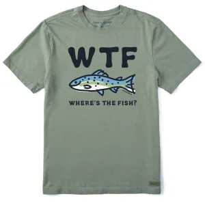 Cozy Wearable Regular fit normality Men's WTF Fish Short Sleeve Tee