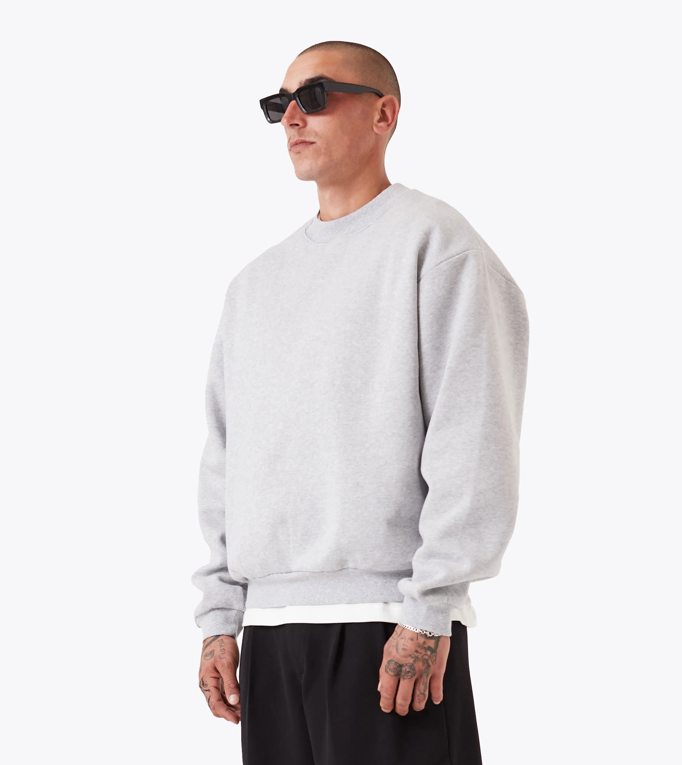 appropriate for sports Box Crew Grey Marle