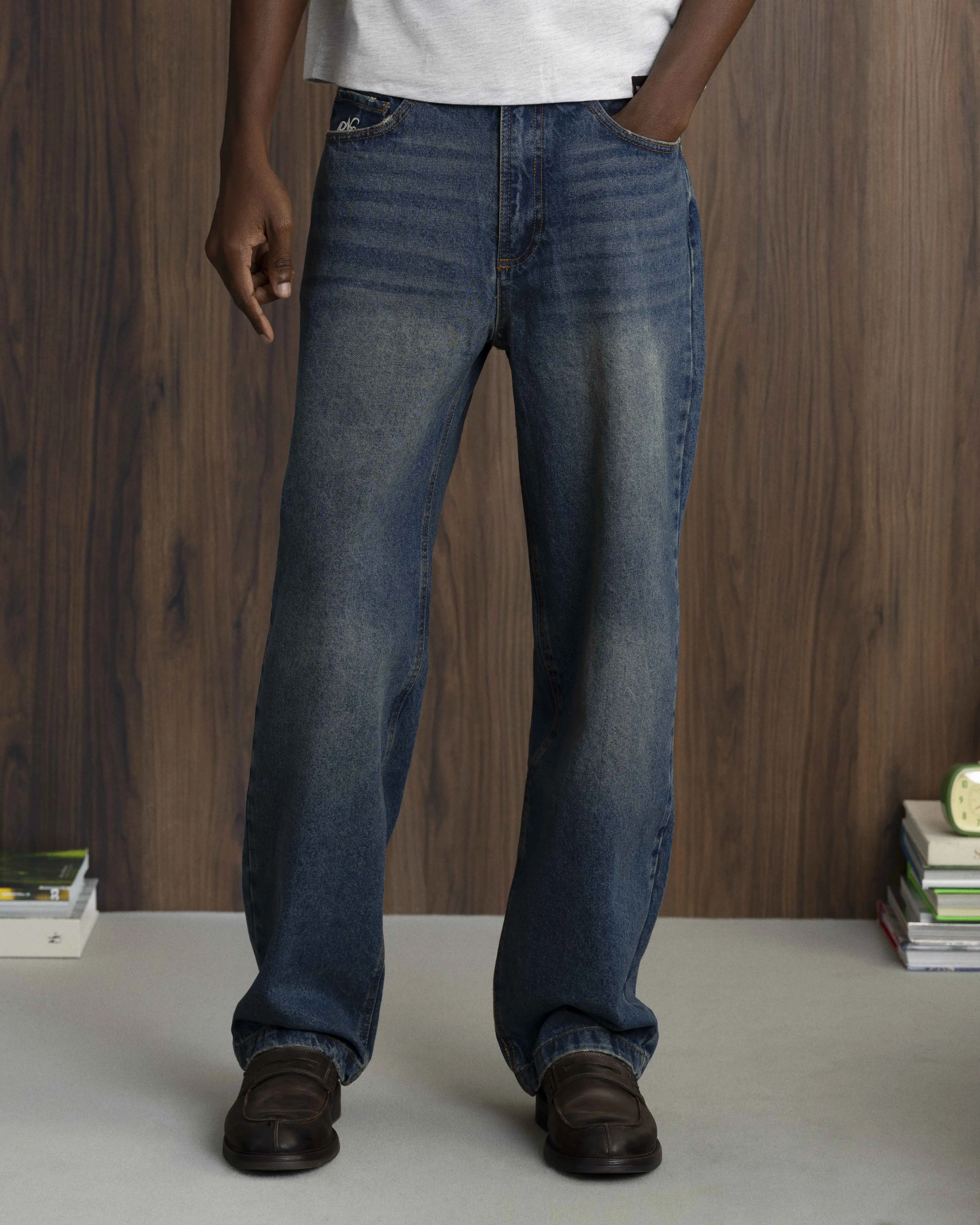 Basic Jeans Sand Wash Core Fit