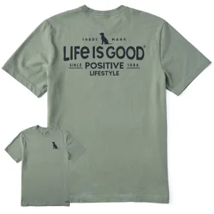 Men's Positive Lifestyle Dog Short Sleeve Tee Wool combination
