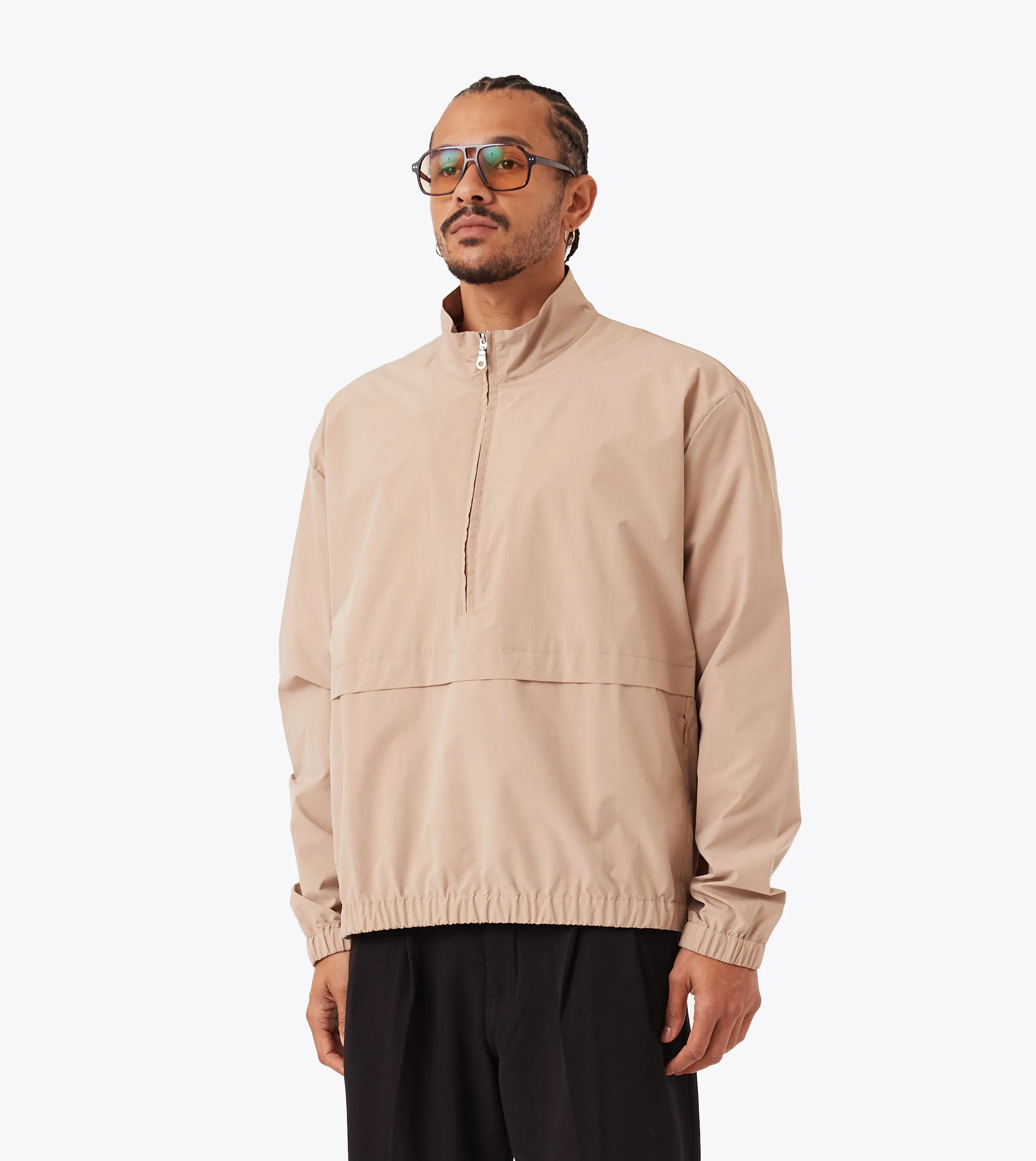 Many Pockets Ripstop Pullover Taupe