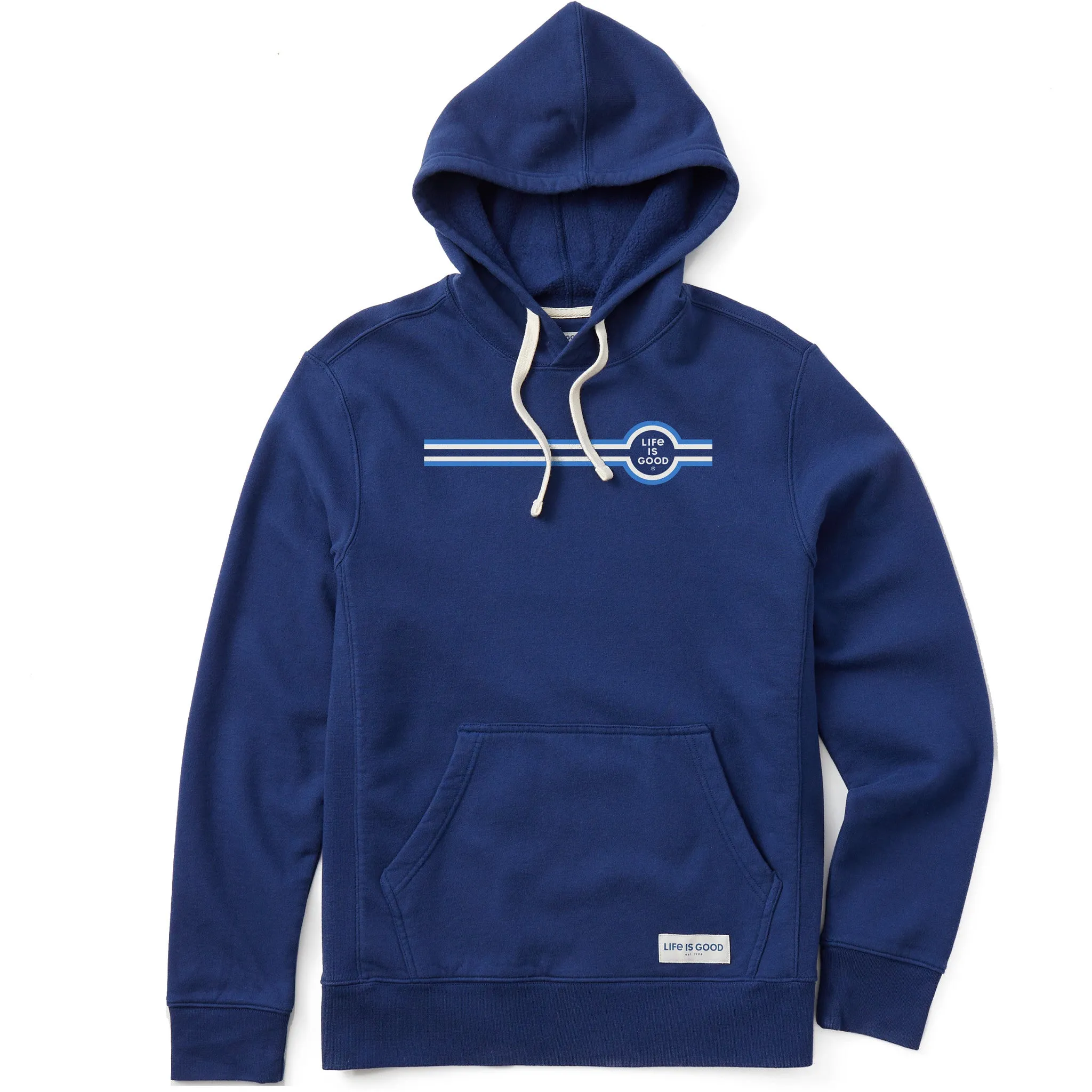 Men's Stripe LIG Coin Simply True Fleece Hoodie product eco friendliness level