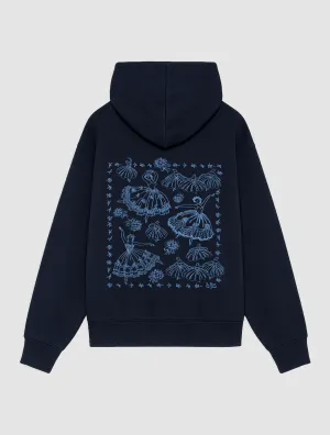 adults Comfy and Cozy pirouette navy hoodie