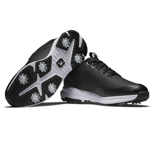 Indoor Use Lightweight Upper FootJoy Men's Tour Rival Golf Shoes- Black/White