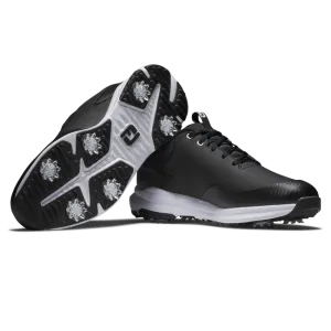 Indoor Use Lightweight Upper FootJoy Men's Tour Rival Golf Shoes- Black/White
