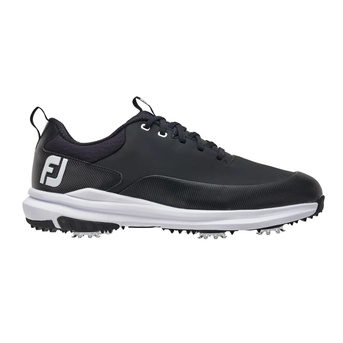 FootJoy Men's Tour Rival Golf Shoes- Black/White Power Support Comfort Breeze