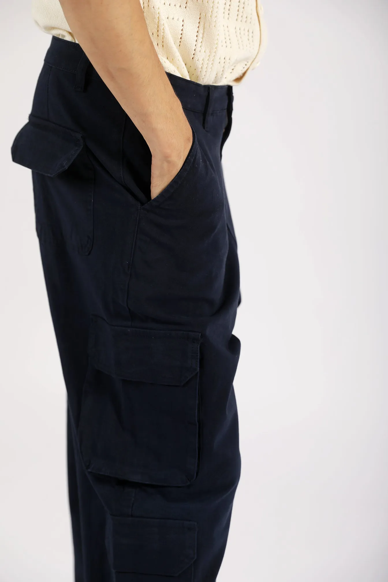 ReflectiveTrim BAGGY FIT CARGO TROUSER