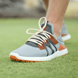 Endurance Grip Performance Boost Olukai Men's Kapalua Golf Shoes- Pale Moss/ Molten Orange