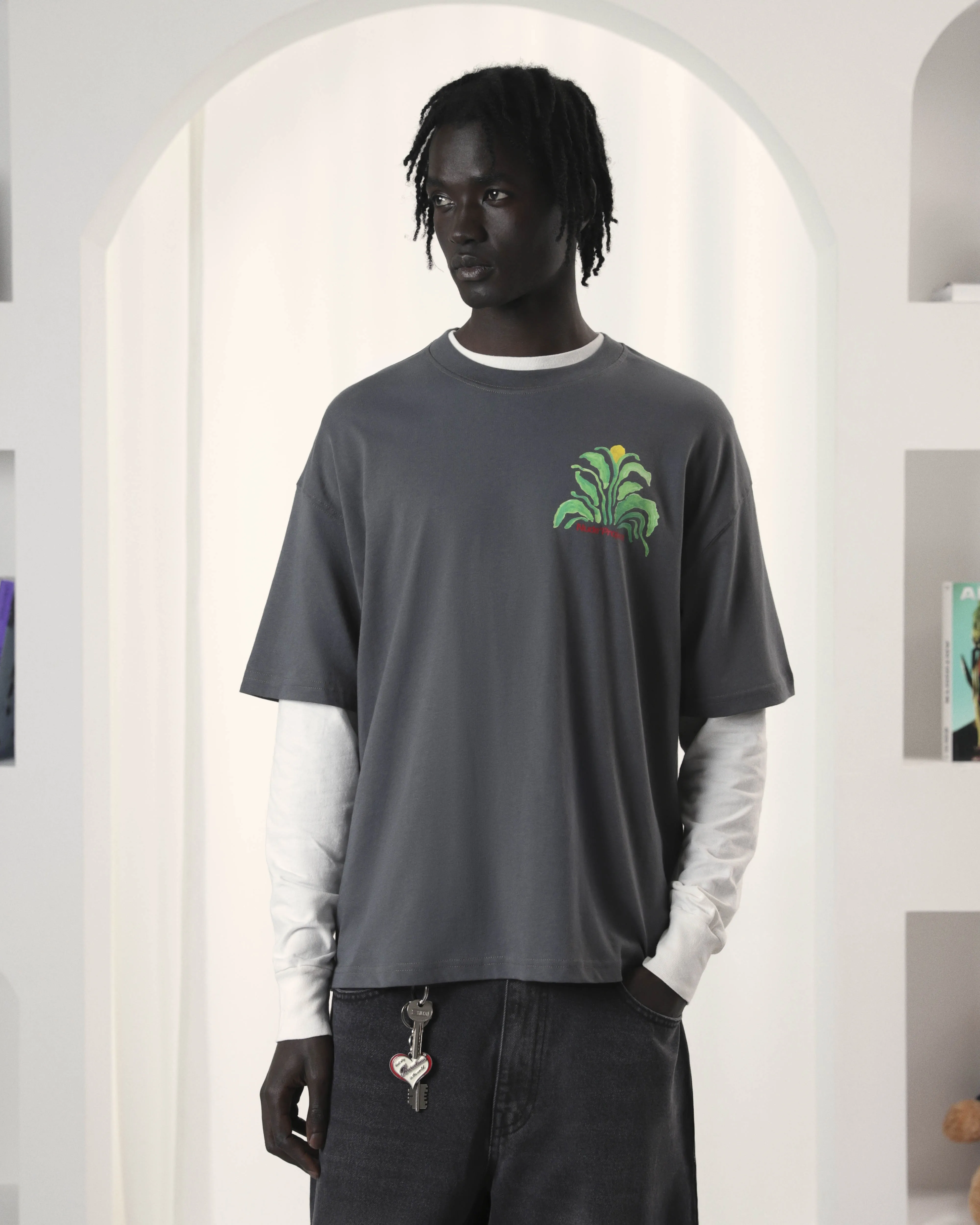 Active Fit Plant Tee Ash