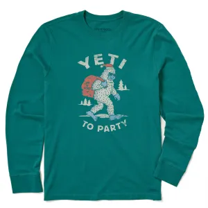 Modern Simplicity Men's Yeti To Party Long Sleeve Crusher Tee