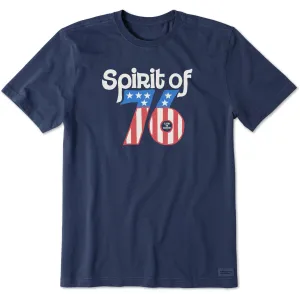 NonIrritating Fabric futuristic Men's Spirit of 76 Short Sleeve Tee