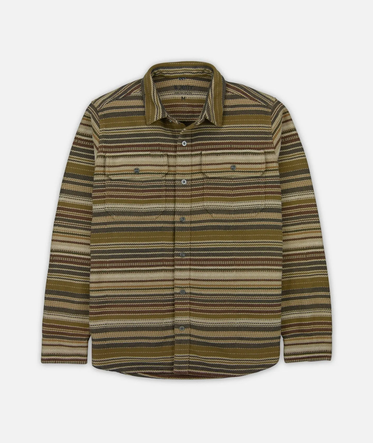 Horizon Heavy Duty Flannel - Brown Garment Dyed Technique LowImpactDye