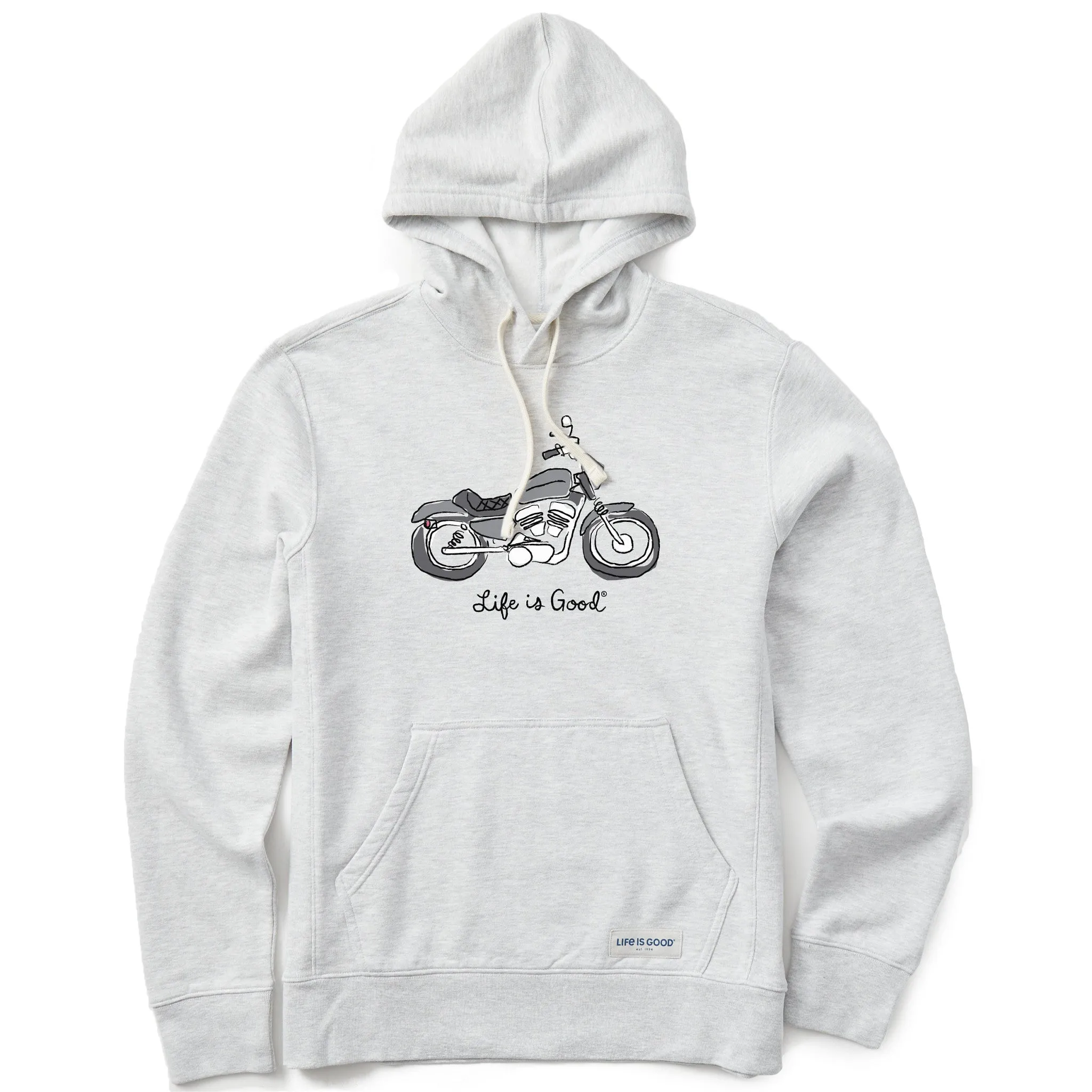Men's Motorcycle Simply True Fleece Hoodie Neutral palette