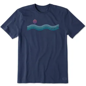 Men's Waves & Sun Short Sleeve Tee Sporty Flex