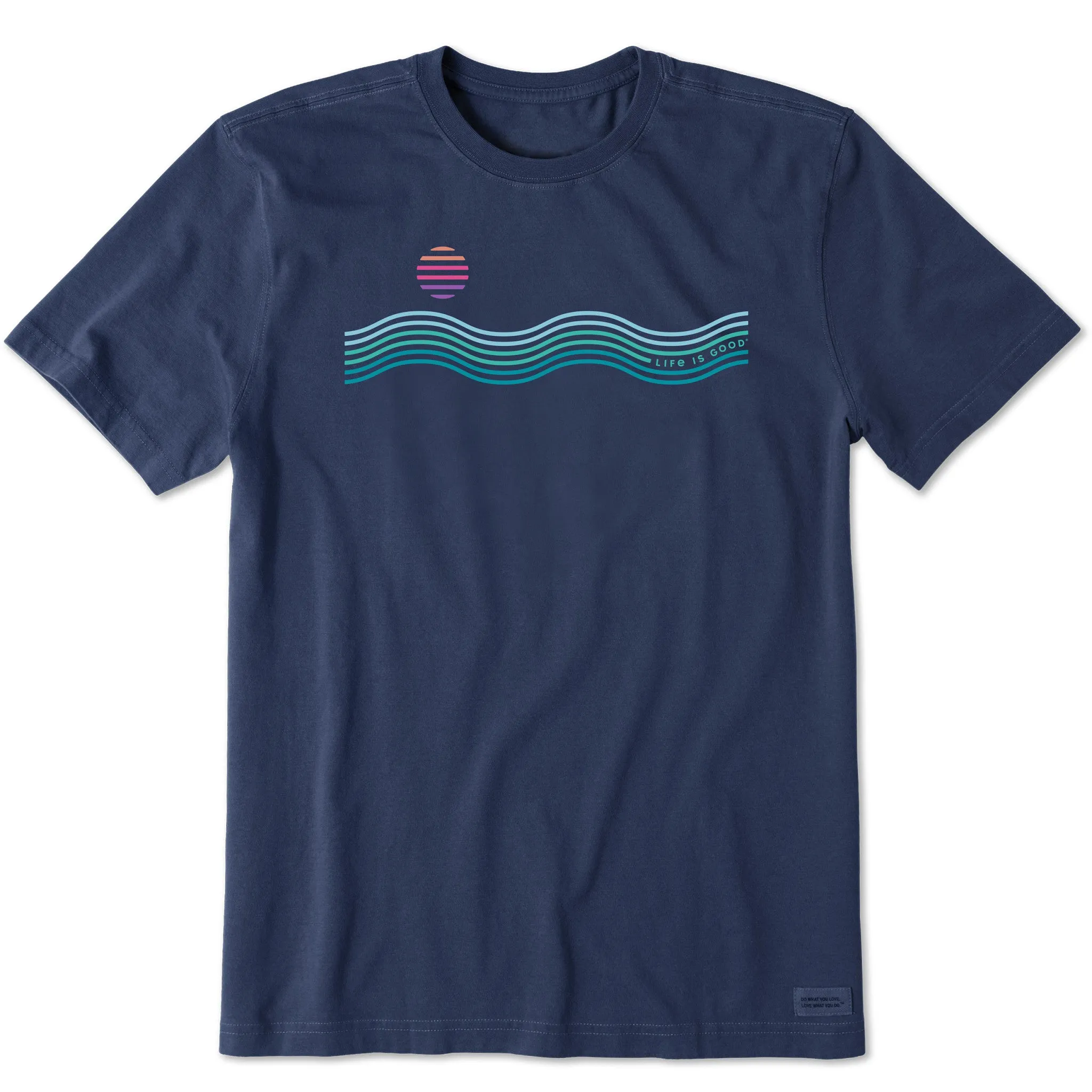 Men's Waves & Sun Short Sleeve Tee Sporty Flex