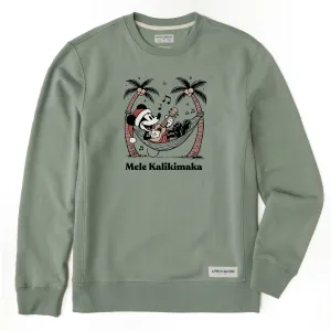 product couple intimacy Comfortable For Walking Men's Mele Kalikimaka Willie Simply True Fleece Crew