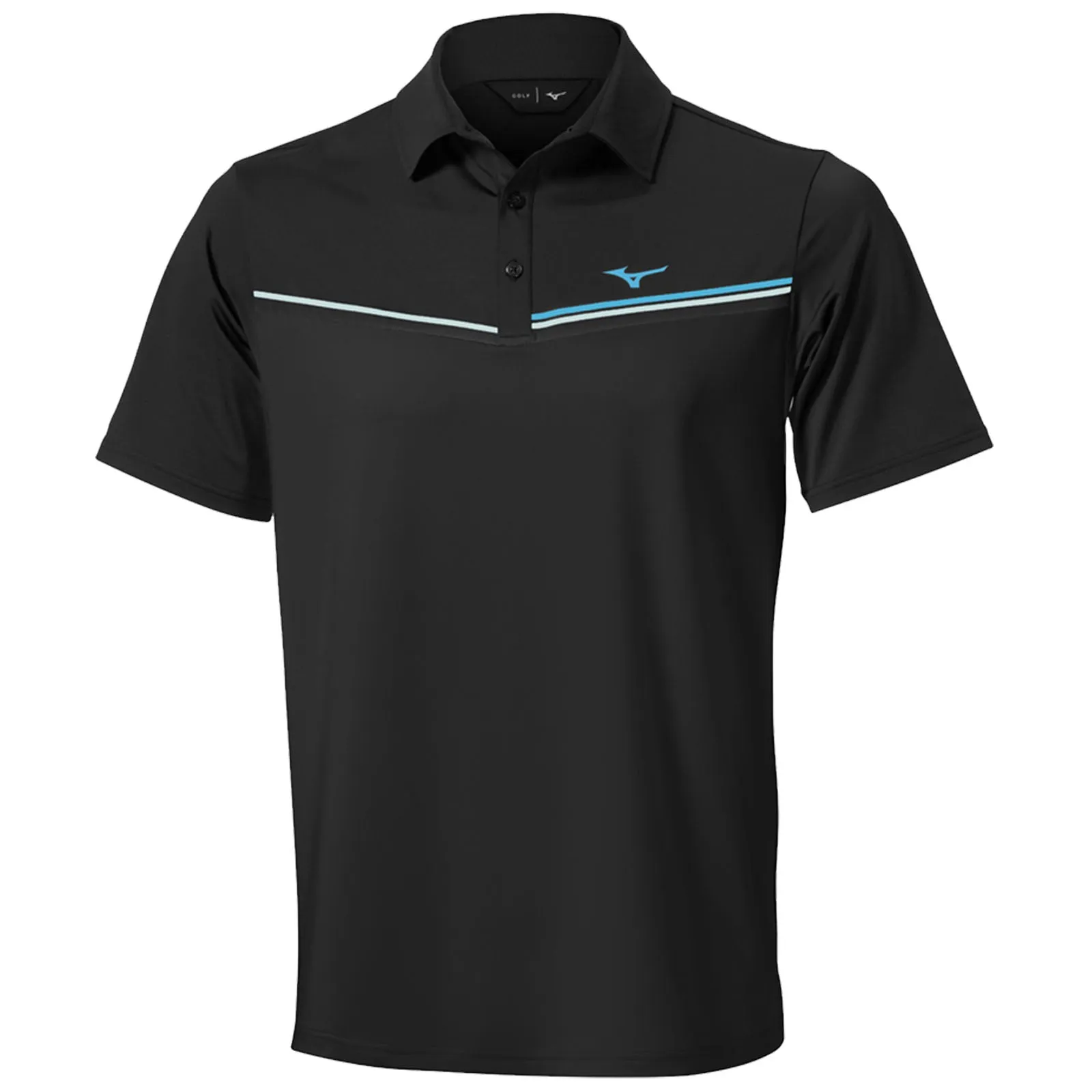 Mizuno Mens Elite Bloc Polo Shirt Clubhouse Attire