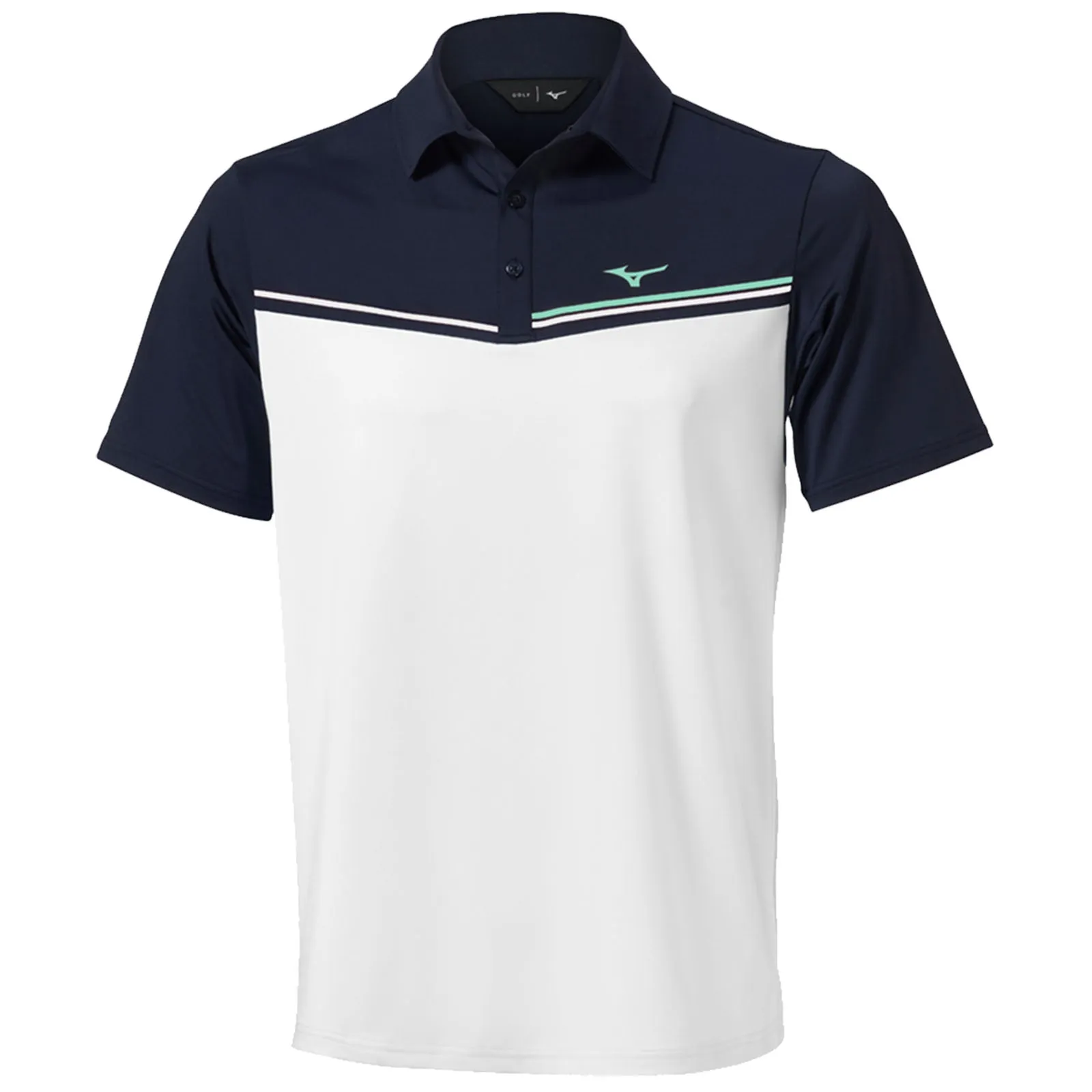 Sporty Chic Mizuno Mens Elite Bloc Polo Shirt