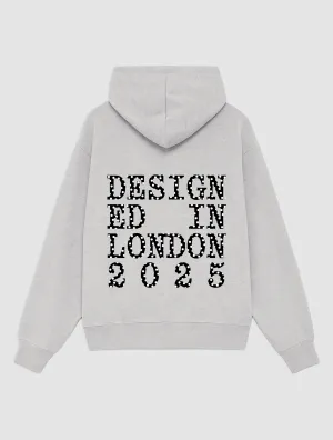 Tailored Fit Travel Essential designed in london grey hoodie