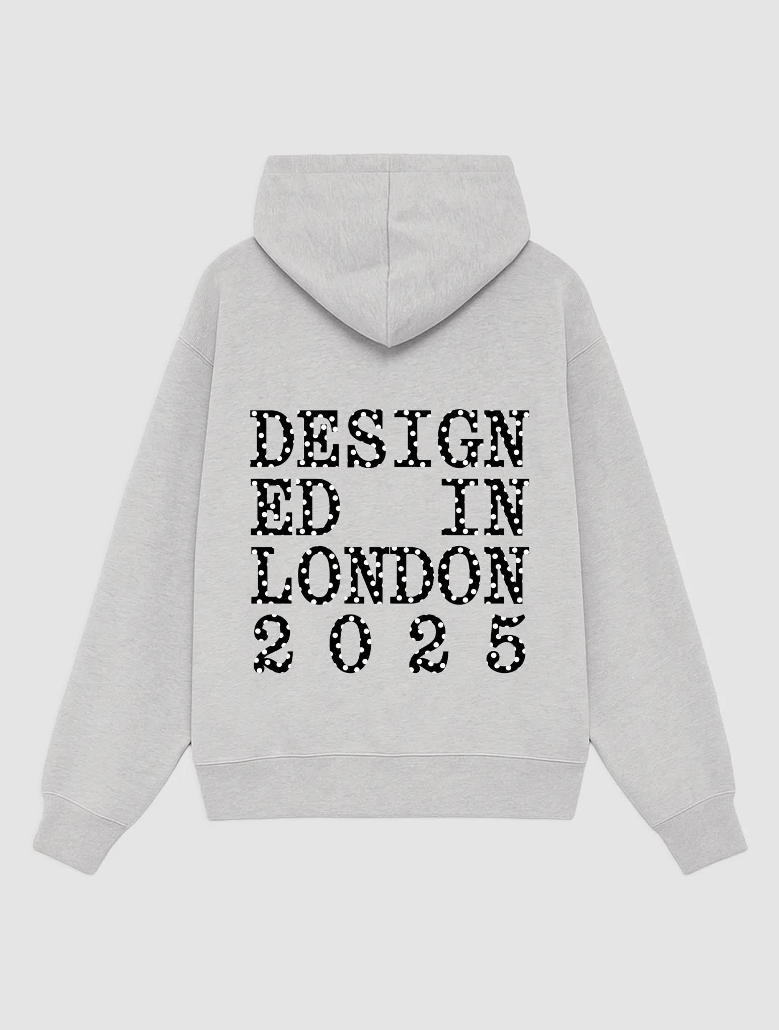 designed in london grey hoodie Trendy Vibes product retro nostalgia