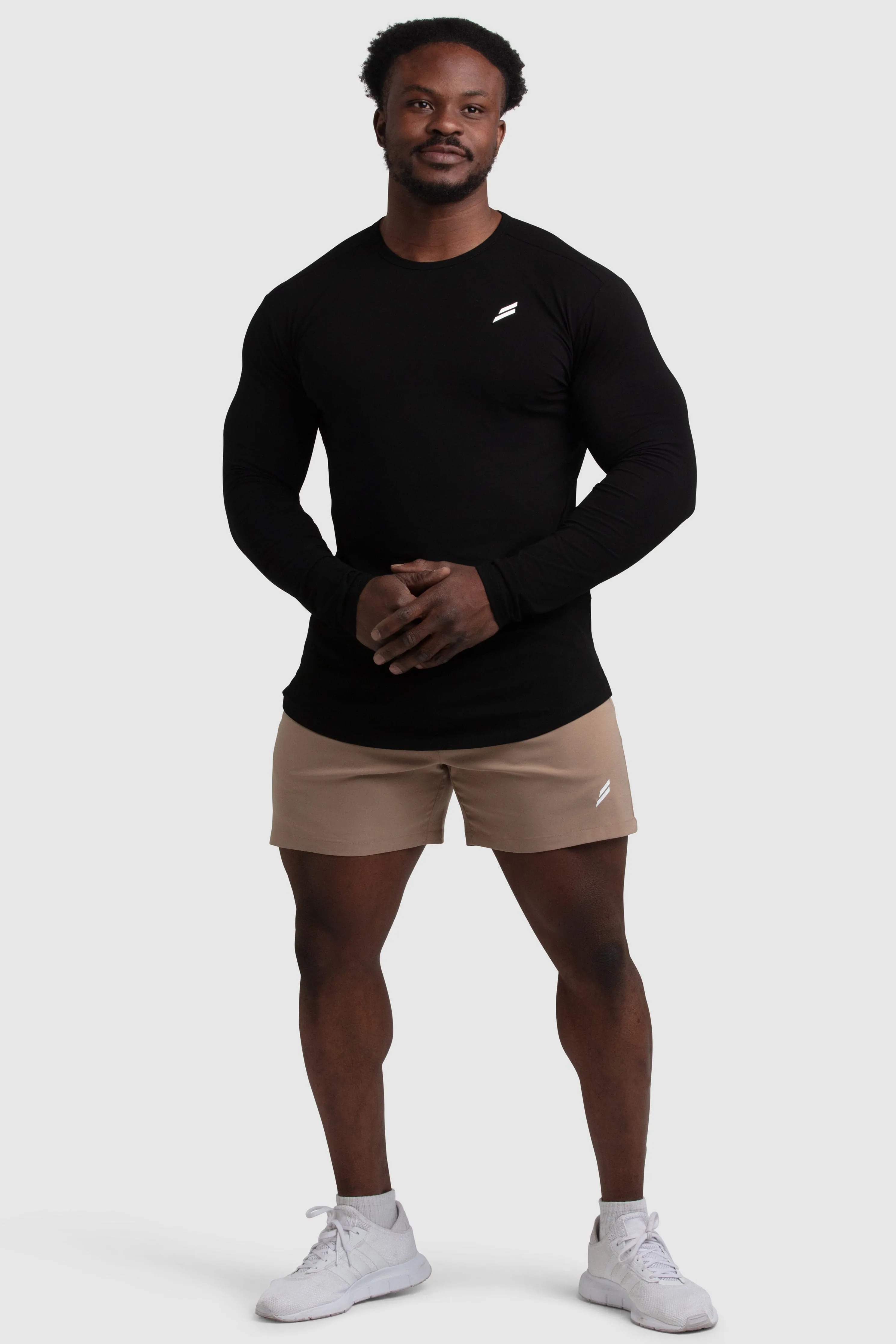 Mark Drop Long Sleeve - Black PocketDetail Luxurious