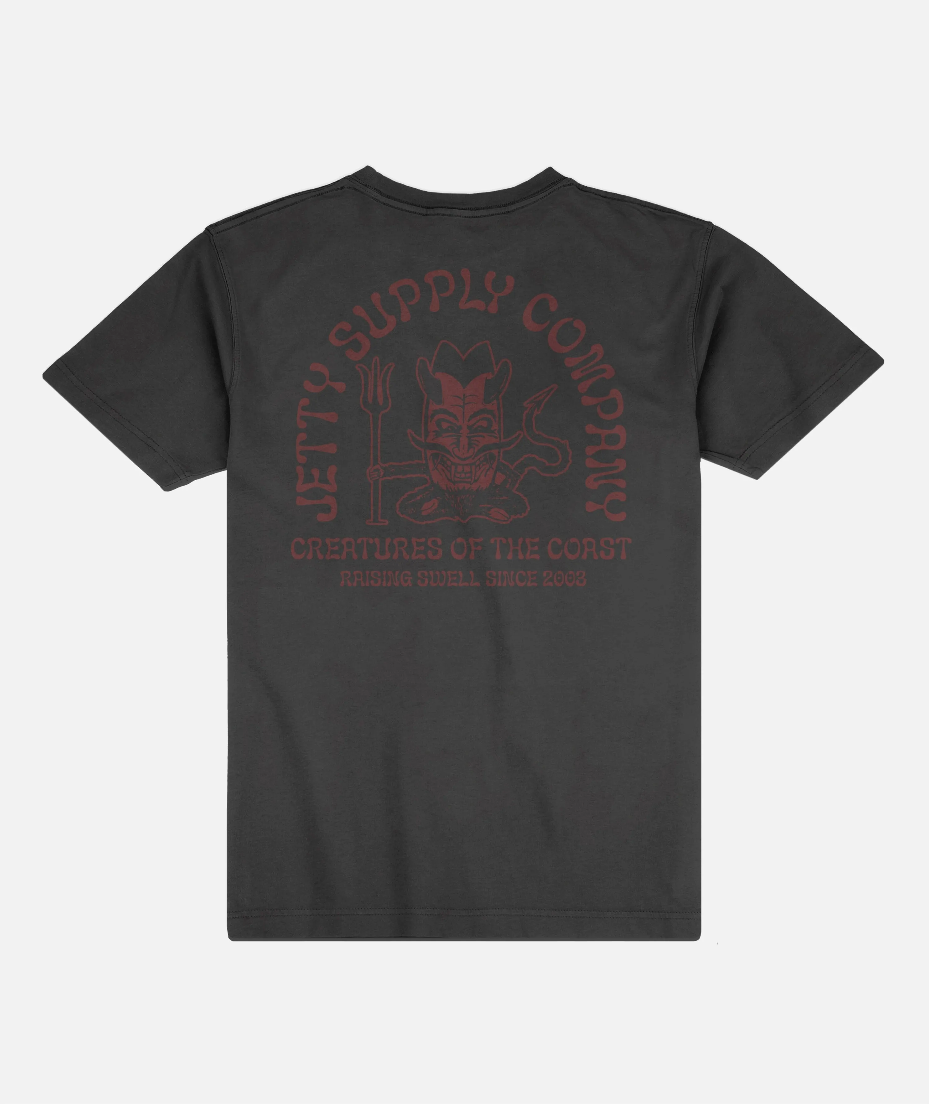 Twin Fin Tee - Black Cozy and Soft