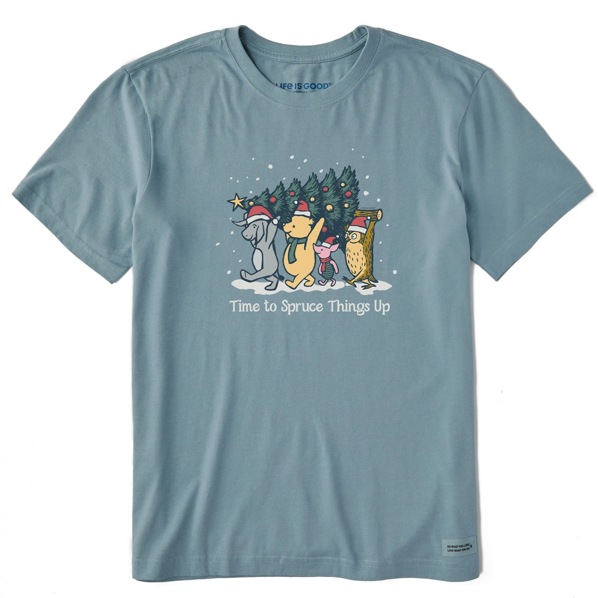 Unisex Fit Men's Time to Spruce Things Up Winnie Short Sleeve Crusher Tee