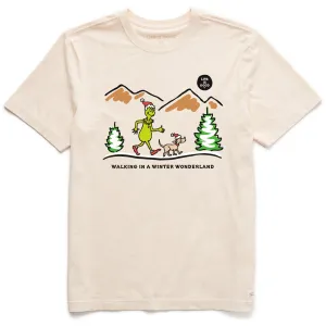 Sleek And Stylish Quick Slip Men's Grinch and Max Scape Short Sleeve Crusher Tee