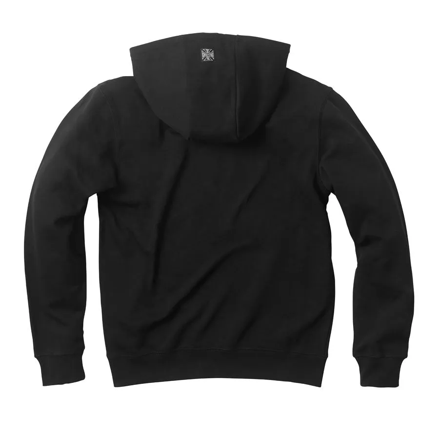 WCC FRISCO HOODY - BLACK Matte Finish tag accents
