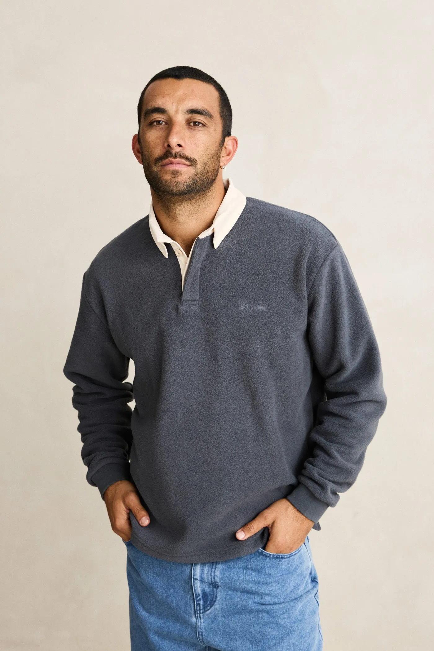 Soft Touch Fabric Core Style Chasm Polo Fleece Graphite