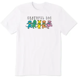 Lightweight Style Comfy Fit Men's Grateful Dog Short Sleeve Tee