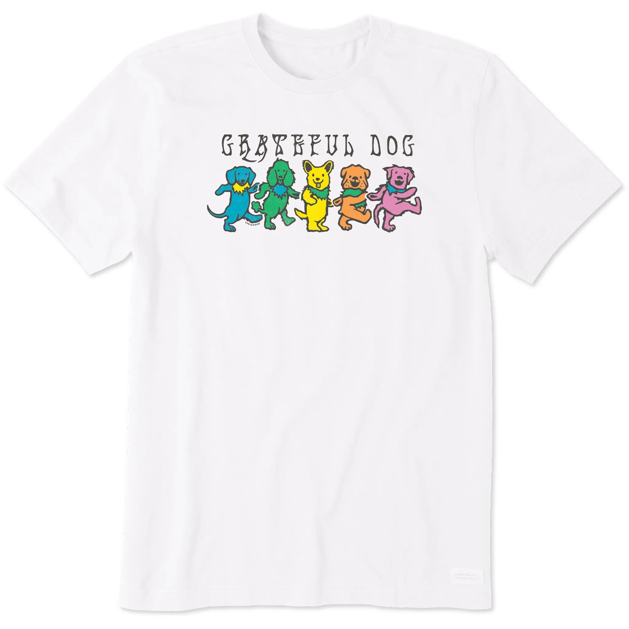 Low Environmental Impact Men's Grateful Dog Short Sleeve Tee