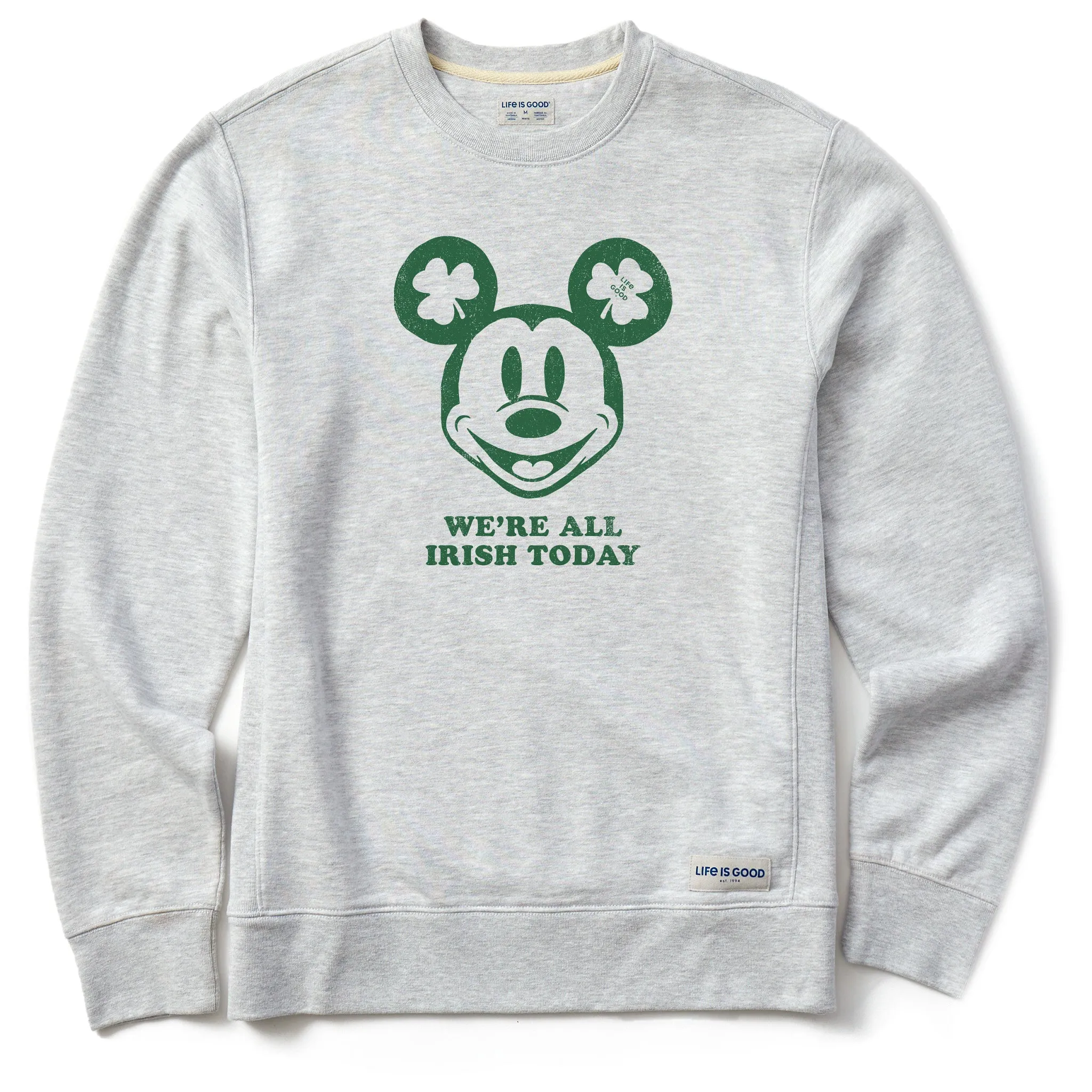 Thin Men's We're All Irish Today Willie Simply True Fleece Crew