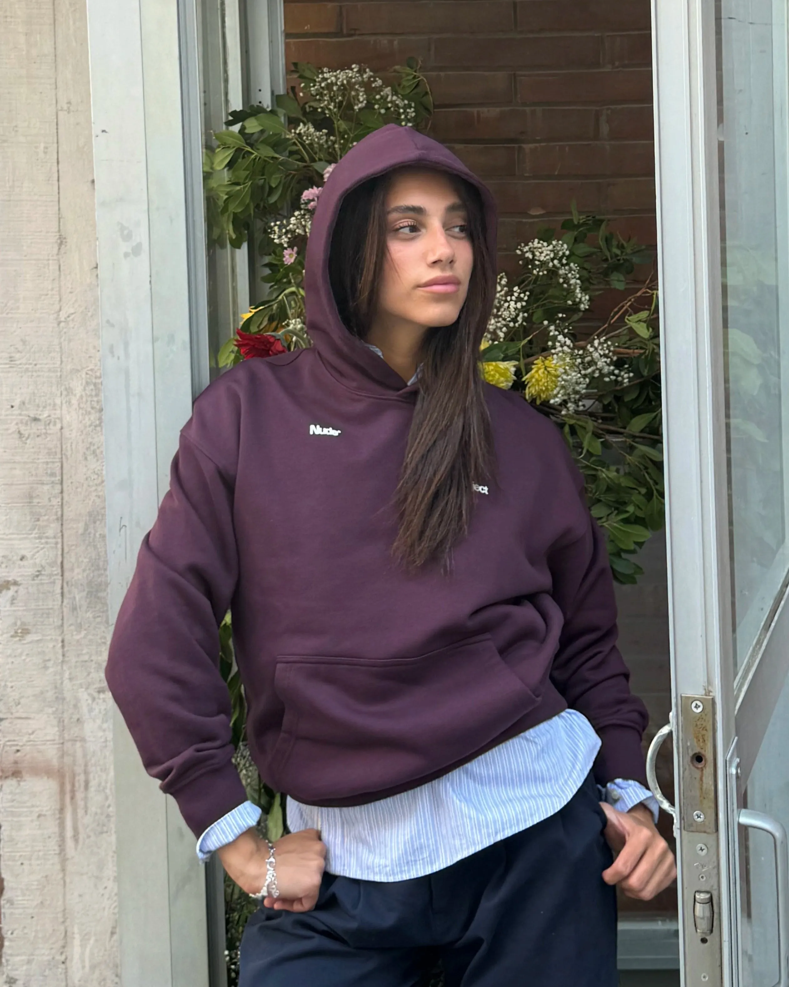 Ladder Hoodie Figue Pastel Shade product fair trade