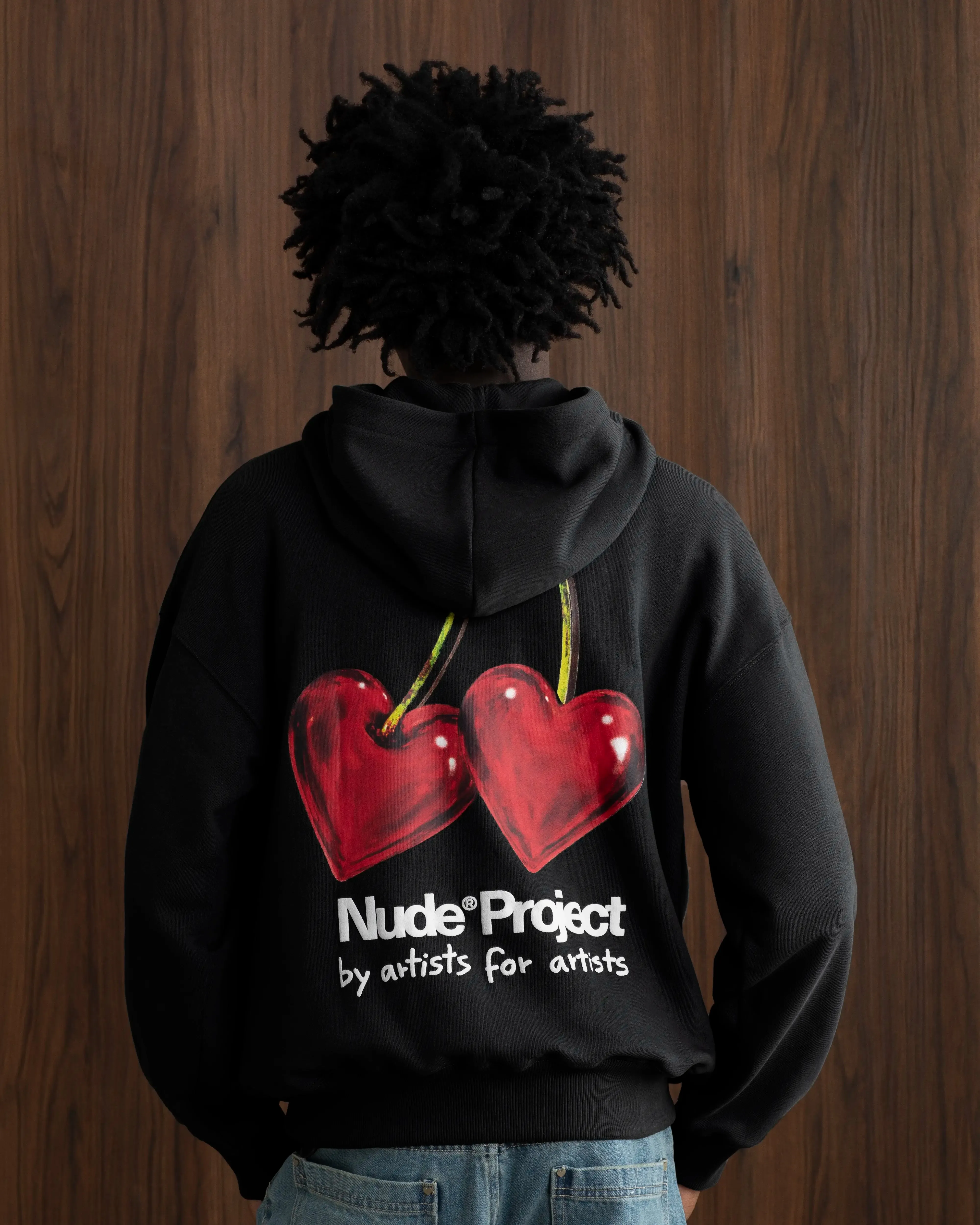 Juicy Cherry Hoodie Black Petite Cut