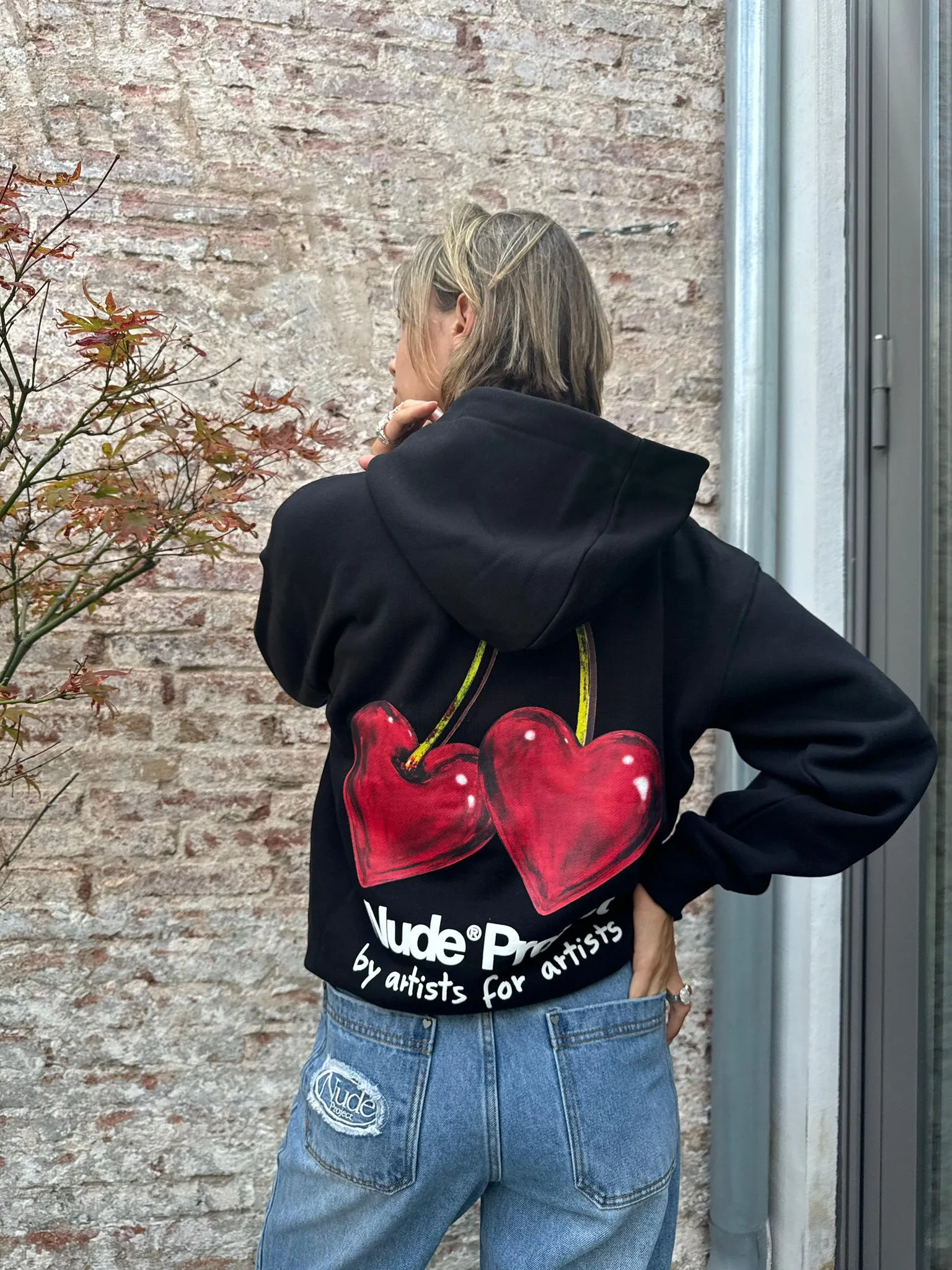 Fashionable Look product customization flexibility Juicy Cherry Hoodie Black