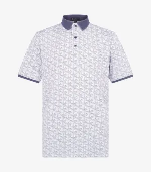 Smart Comfort Subtle ToneOnTone Stitching ASHER Dogleg Polo