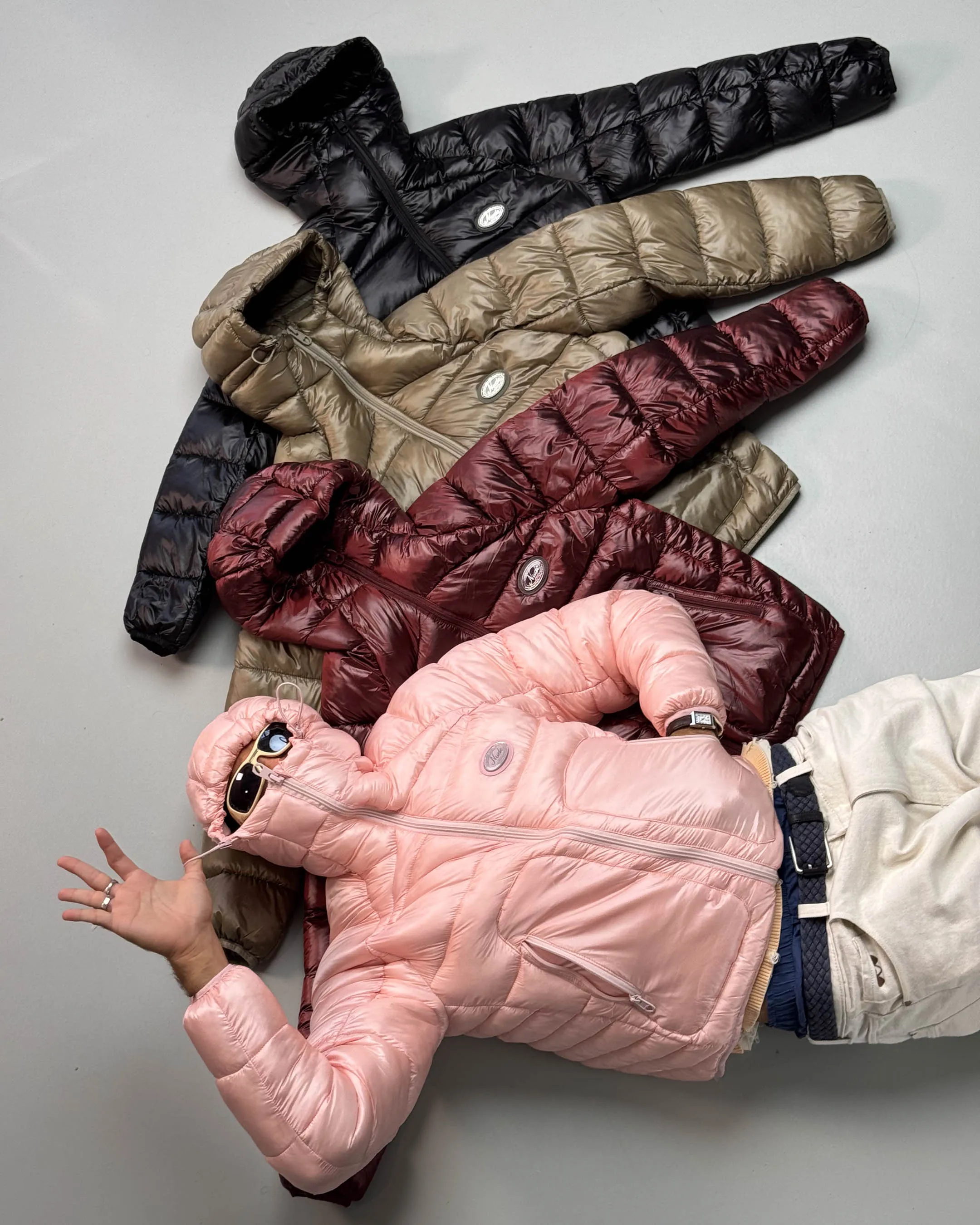 Iconic Puffer Jacket Olive Green Stretchable Cuffs Abrasion Resistant Finish