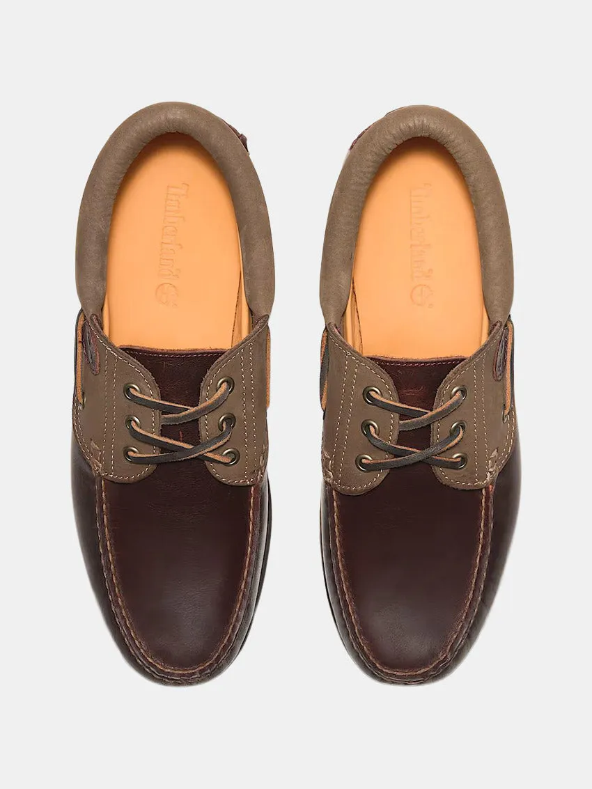 Cool Tone Resort Mood Authentic Boat Shoe Burgundy Full Grain