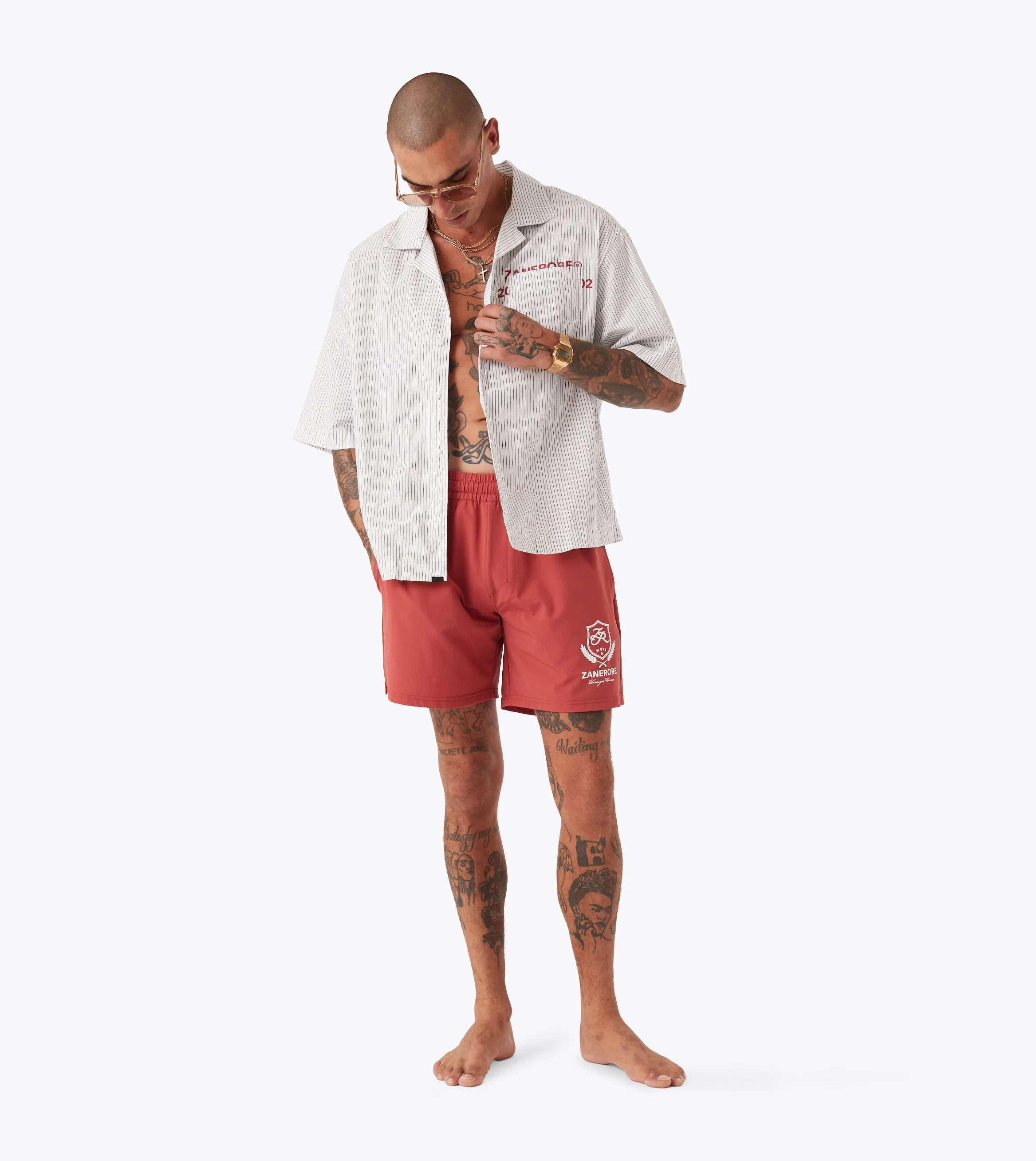 club wear Functional Design Crest Balmoral Beach Short Cherry