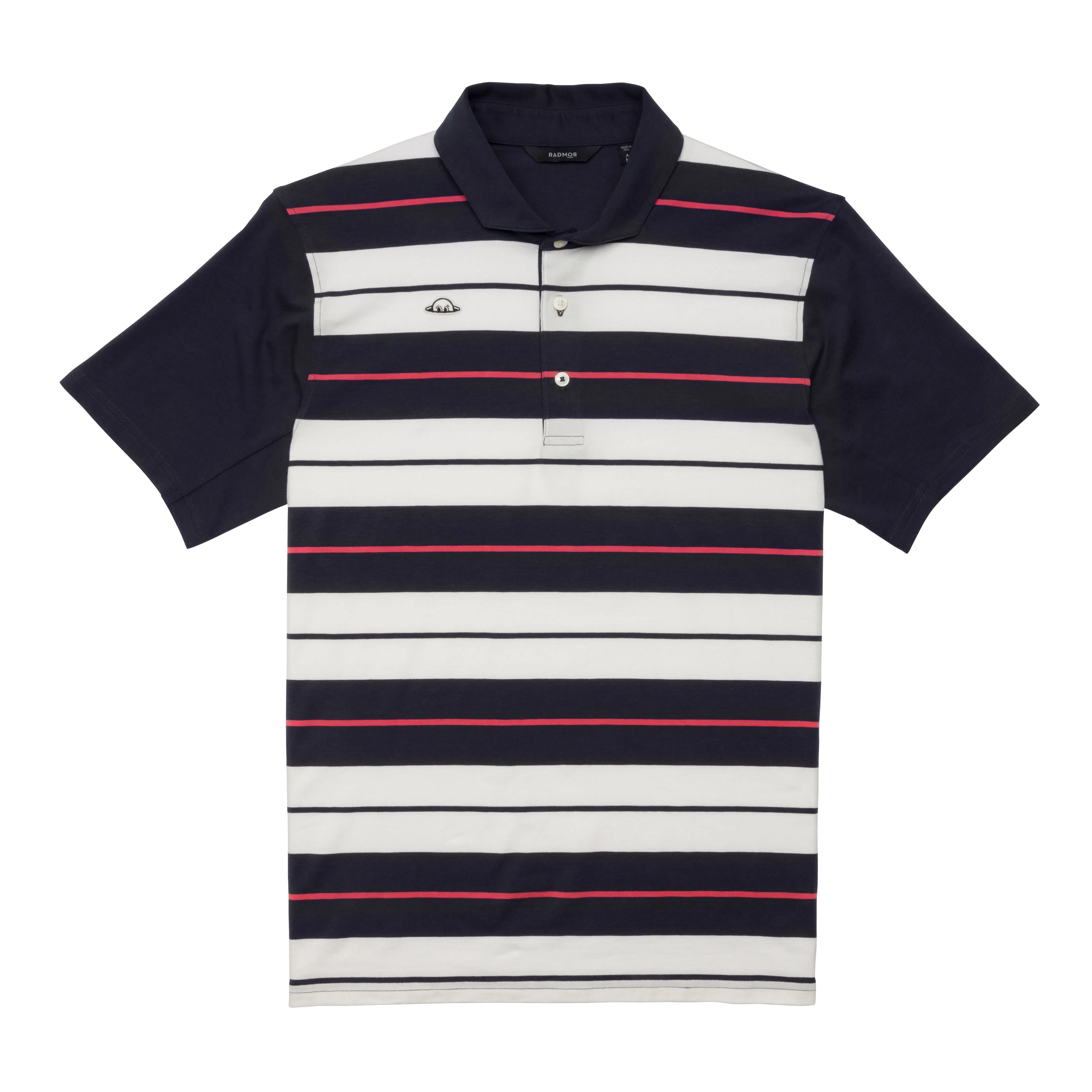 Comfy Appearance Perfect Design RADMOR Taylor Recycled Alternate Route Polo - Navy / Burn